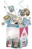 Hausfrmige Pappschachtel &#8222;Snowy Countryside&#8220;-Kollektion : Geschenkschachtel prsentbox
