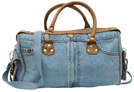 Jeanstasche lang m. kurzen Henkeln + Gurt : Ladentaschen einkaufstaschen modetaschen