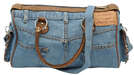 Jeanstasche lang m. kurzen Henkeln + Gurt : Ladentaschen einkaufstaschen modetaschen