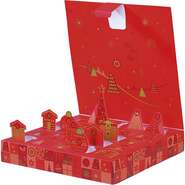 Karton-Adventskalender &#8222;Festliche Mosaik&#8220;-Kollektion : Geschenkschachtel prsentbox