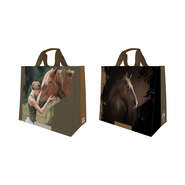 Gewebte Polypropylen-Einkaufstaschen &#8222;Pferde&#8220; 33L : Neu